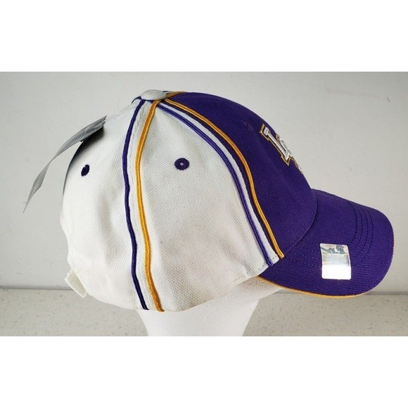 LSU TIGERS Adjustable Back Baseball Hat 3D Purple Yellow Fighting Tigers NWT - Picture 9 of 12